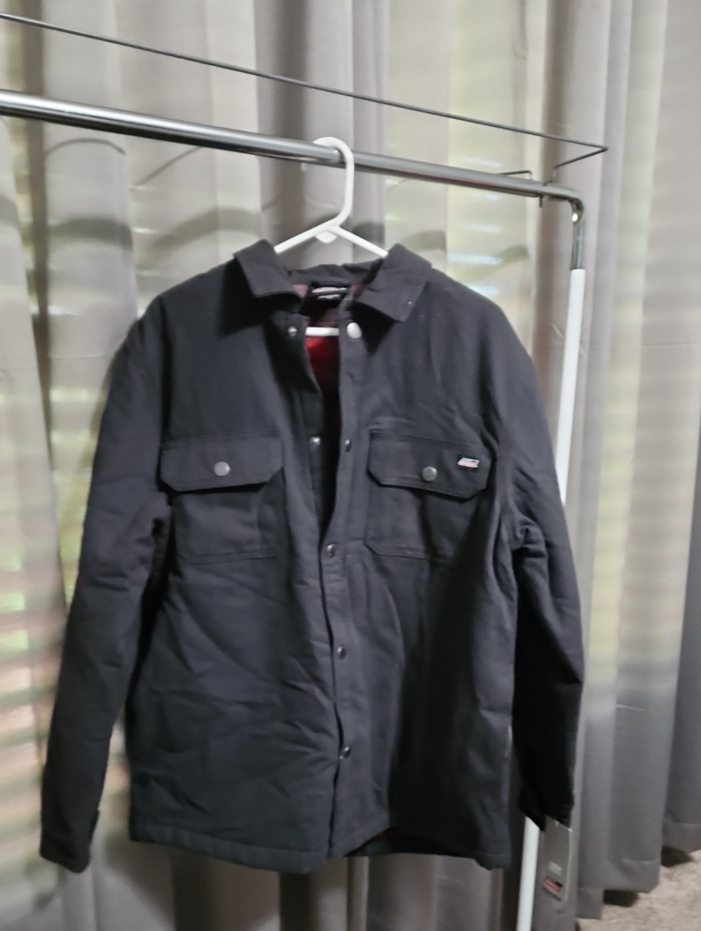 Dickies Black Quilted Field Jacket with Chest Pockets